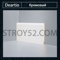 W04 80 мм белый напольный плинтус мдф deartio